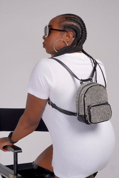 Rhinestone Mini Backpack