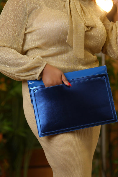 The Prodigious Oversized Clutch - Royal Blue