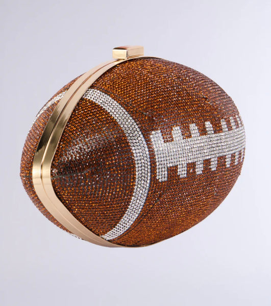 Bling Football Clutch Bag