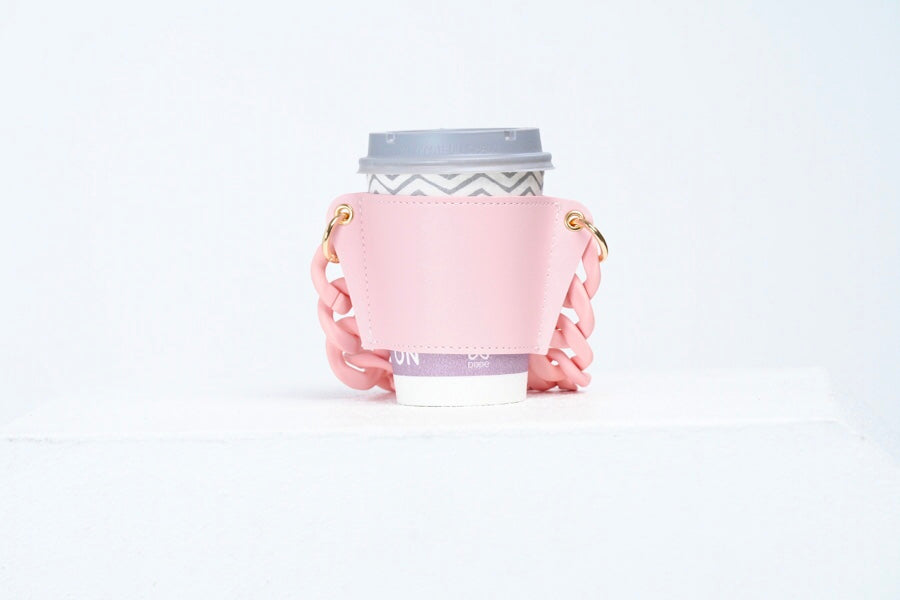 Reusable Coffee/Tea Sleeve Purse - Pink