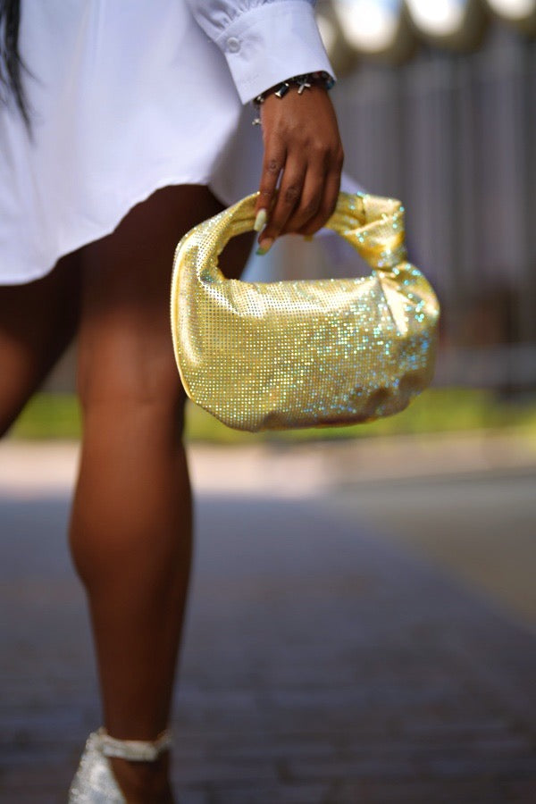 Sparkle Me Twisted Bag - Butter