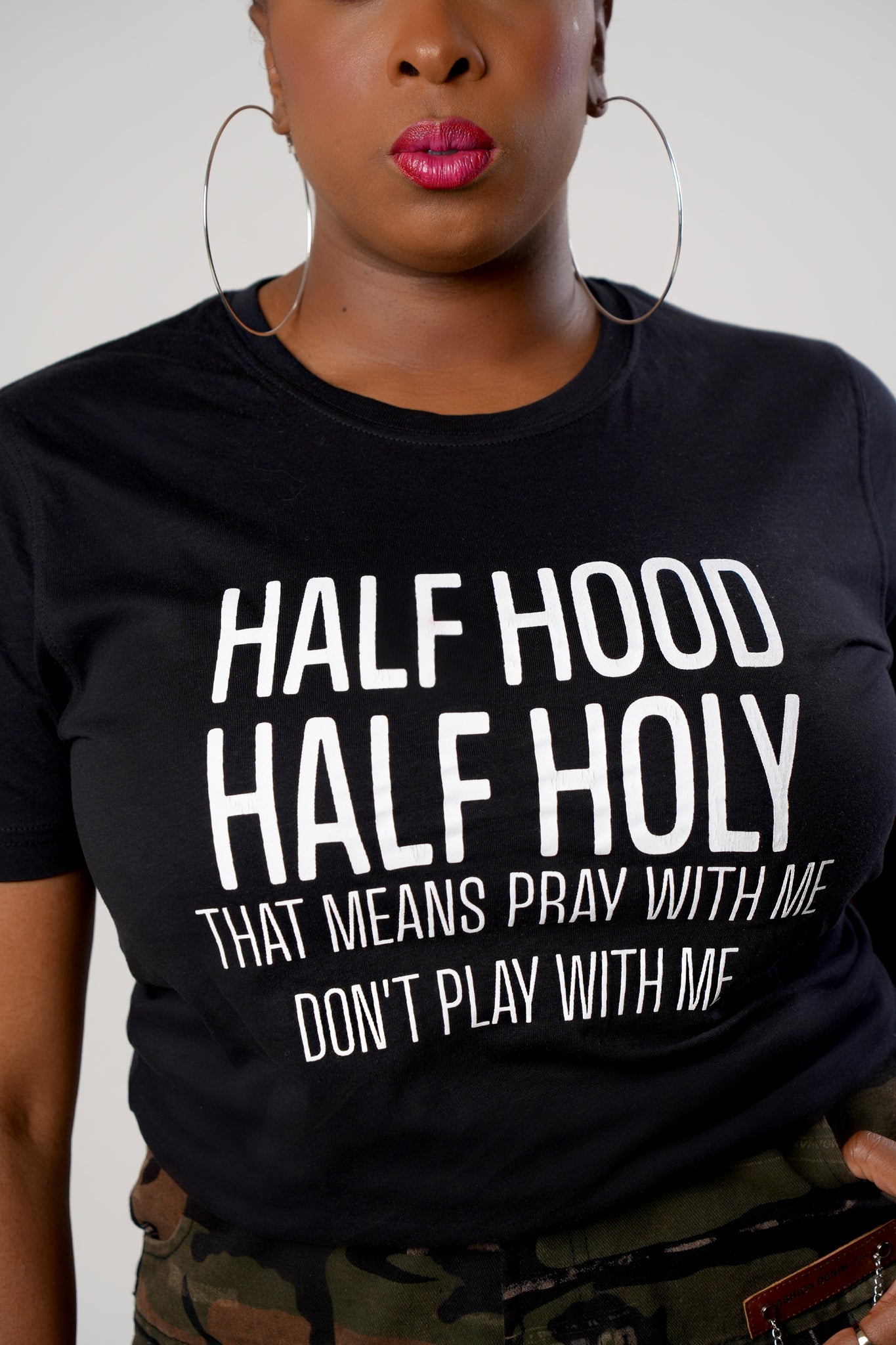 “Half Holy/Half Hood” Tee