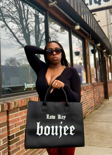 Low Key Boujee Vegan Tote - Fuchsia.