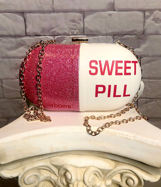 Sweet Pill Clutch - Pink