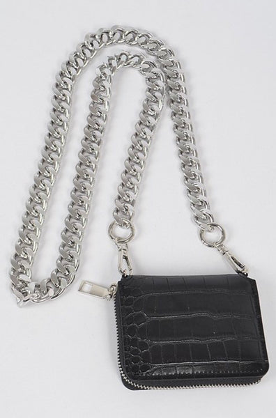 Oversize Chain Wallet - Yellow