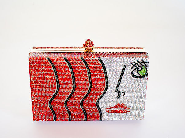 FaceTime Couture Clutch - Red
